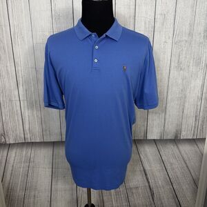 Polo Ralph Lauren Men's XXL Blue Classic Fit 100% Cotton Polo Preppy Pony Logo